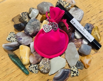 LOVE MOJO Bag | ritual charm spell pouch for love and relationships (spray included)