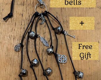 Witches Bells, Portable Altar Tool, Protection Talisman, Wood Charm, Negative Energy Removal