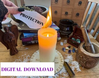 Hechizo de PROTECCIÓN, hechizo de protección, hechizo de brujas reales, protegido, escudo, mantenme a salvo, hechizo mágico de protección, lanza tu propio hechizo