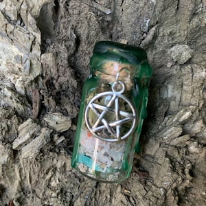Fortune & luck spell jar • spell bottle • amulet • talisman • money • secret • charm • charm bottle • witch • ritual • alter • manifest