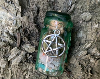 Fortune & luck spell jar • spell bottle • amulet • talisman • money • secret • charm • charm bottle • witch • ritual • alter • manifest