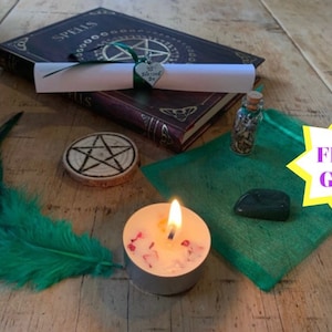 WEALTH SPELL • wealth spell KIT • get money spell ~ wealth and abundance ritual - manifest wealth ~ prosperity spell ~ money spells ~ lotto