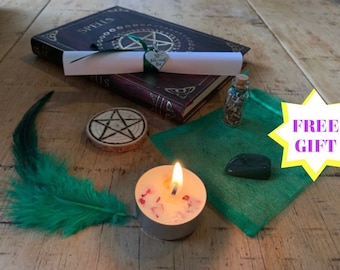 WEALTH SPELL • wealth spell KIT • get money spell ~ wealth and abundance ritual - manifest wealth ~ prosperity spell ~ money spells ~ lotto