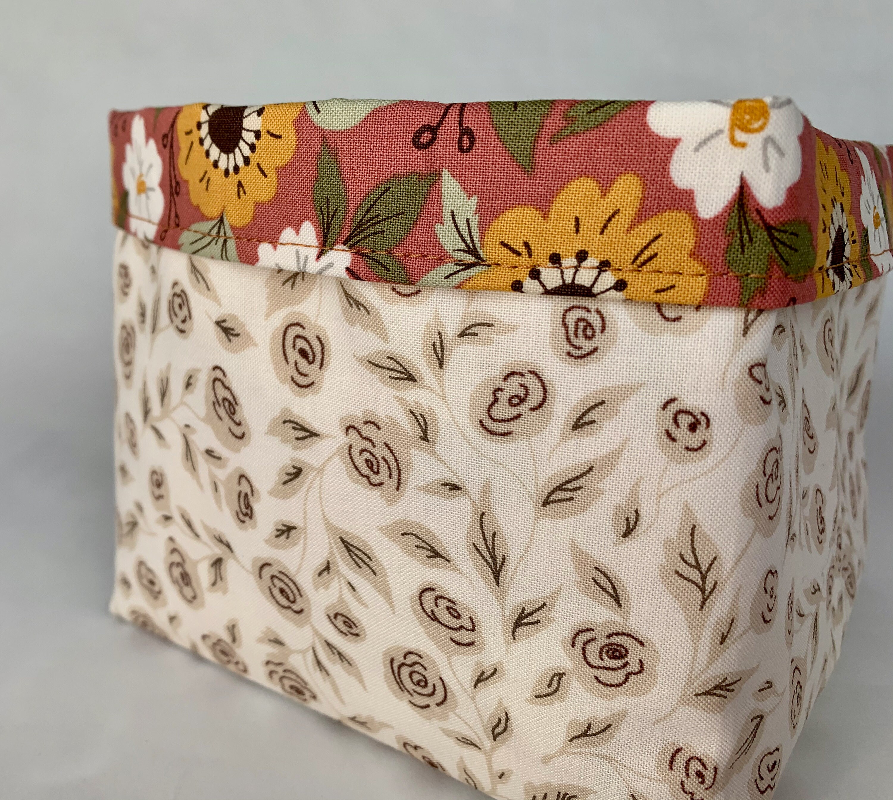 Contenedor de almacenamiento de tela cestas de tela | Etsy