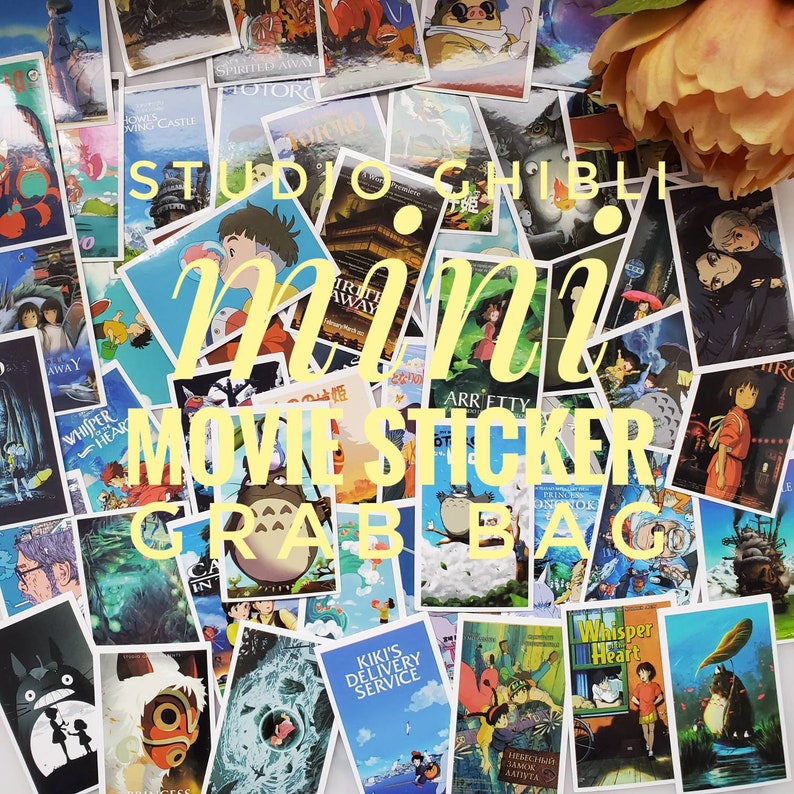 Studio Ghibli stickers, Cute stickers, kawaii stickers, planner stickers, Totoro stickers, dollhouse accessories image 1