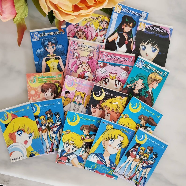 Sailor Moon Card Stickers Sailor Moon Cute Stickers Kawaii Etsy