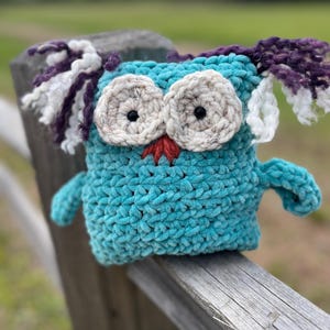 Crochet Owl Plush Pattern: Low Sew Stuffed Animal (PDF Download)