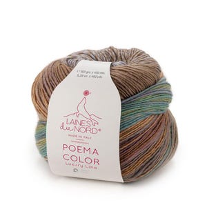 Laines du Nord Poema Color Yarn: Gradient Mulesing-Free Wool