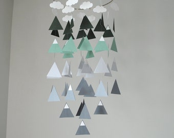 Mountain Mobile // Nursery Mobile // Choose Your Colors