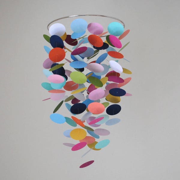Confetti/Mulitcolor Circle Mobile // Baby Mobile // Nursery Mobile // Choose Your Colors