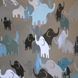 Elephant Mobile // Nursery Mobile Choose Your Colors image 2