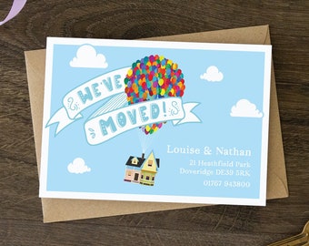 Personalised We've Moved Postcard, New Home, I've Moved Card, Moving Announcement, Our New Address, Change of Address, Moved Out, New Flat