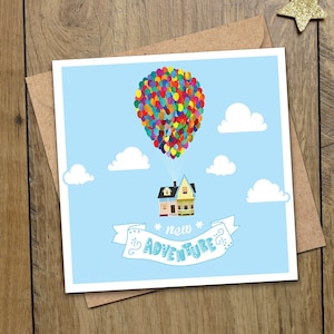 New Adventure Card, Travelling Card for Friend, House Renovation, New House Project, New Home, Good Luck Card, Buying a Home, Moving Away