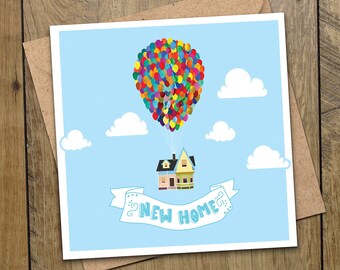 New Adventure Card, New Home Card, House Move, House Warming Card, First Home Card, Congratulations House Card, Moving Out Card, Travelling