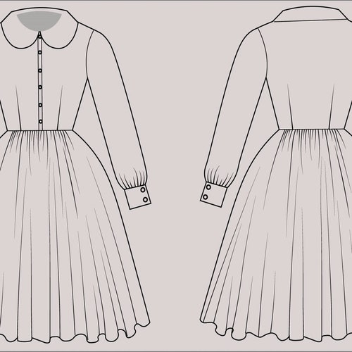 SABRINA CUSTOM MADE Dress in Your Choice of Fabric Vintage Etsy