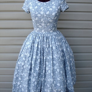 Kim Kleid: Birdwatching Print Baumwollpopeline, Grösse 36