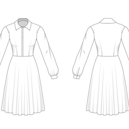 DOLLY CUSTOM MADE Dress in Your Choice of Fabric Vintage Dress Etsy