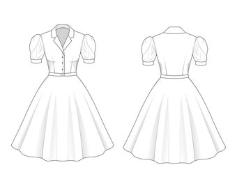 Vestido Iris en la tela que elijas