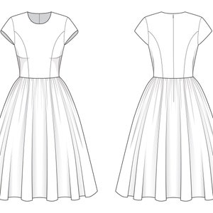 Kim Kleid aus Stoff nach Wahl