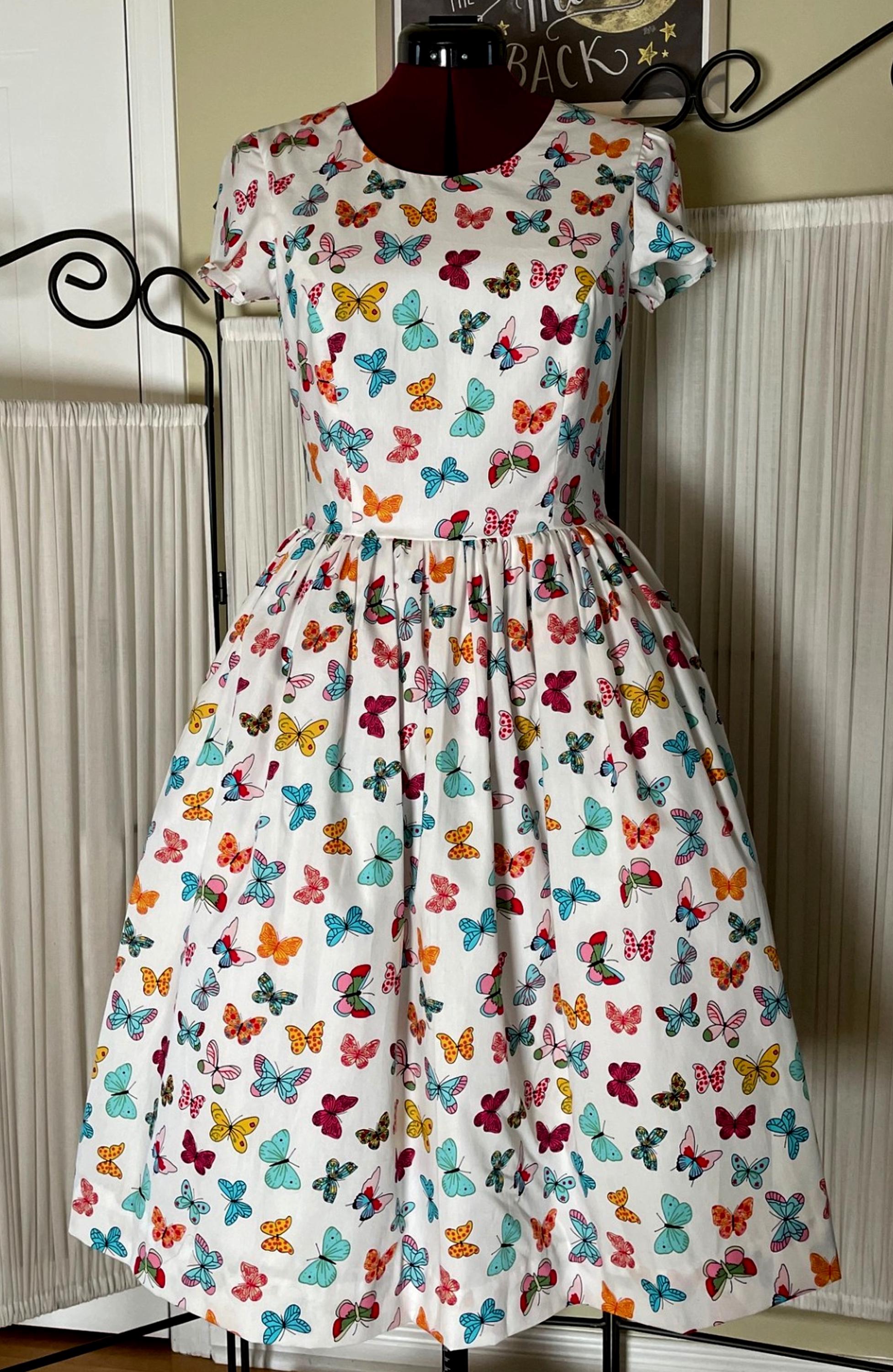 Ready to Wear Kim Dress in Dancing With Butterflies Print - Etsy