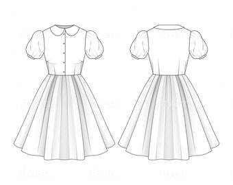 Agnes Dress In Your Fabric Choice