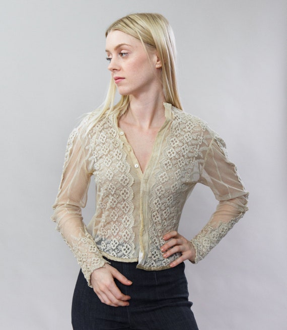 vintage 1900s Victorian blouse | 1910s blouse | Ed