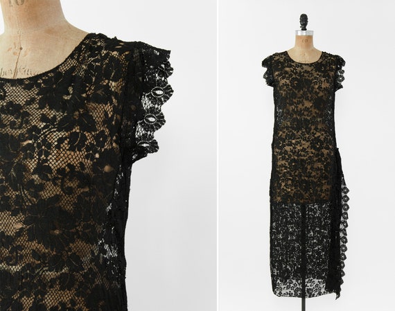 vintage 1920s tabard dress | antique 20s gatsby dr