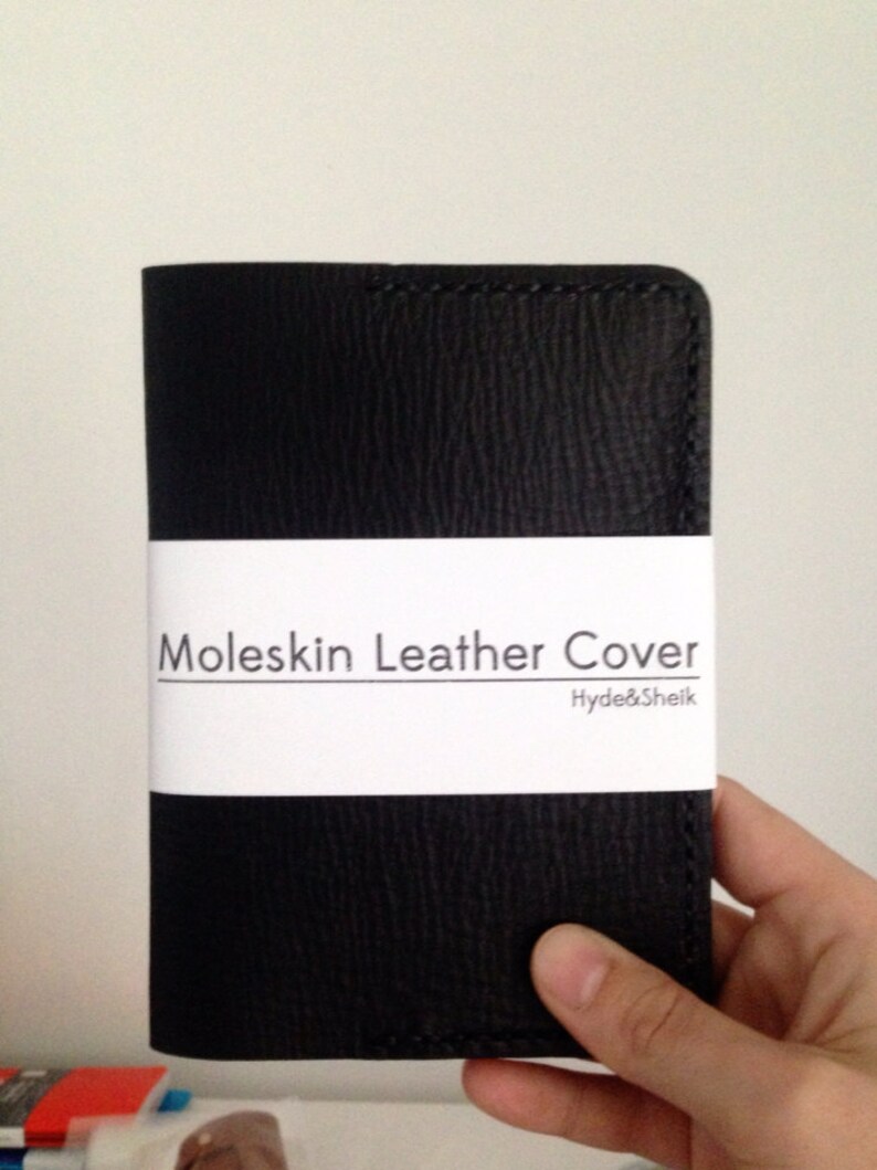 Moleskine Leather Cover Pocket Size Etsy