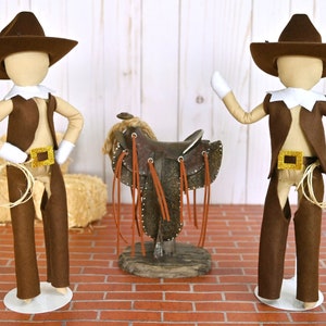 Disfraz de elfo vaquero y vaquera para muñecas, ropa de elfo, elfo navideño, elfo festivo, accesorios y utilería para elfo.