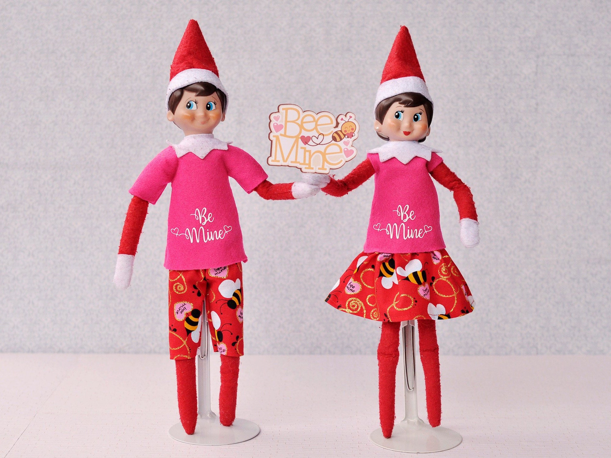 Valentine Elf Outfit Christmas Elf Bee Mine Accessories Etsy