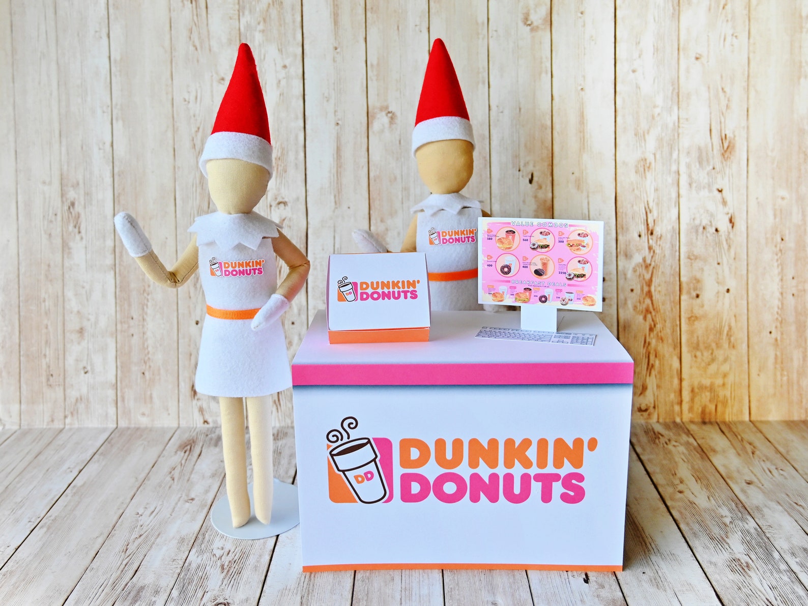Dunkin Donuts Elf Display Prop Doll Costume Elf Clothes Etsy