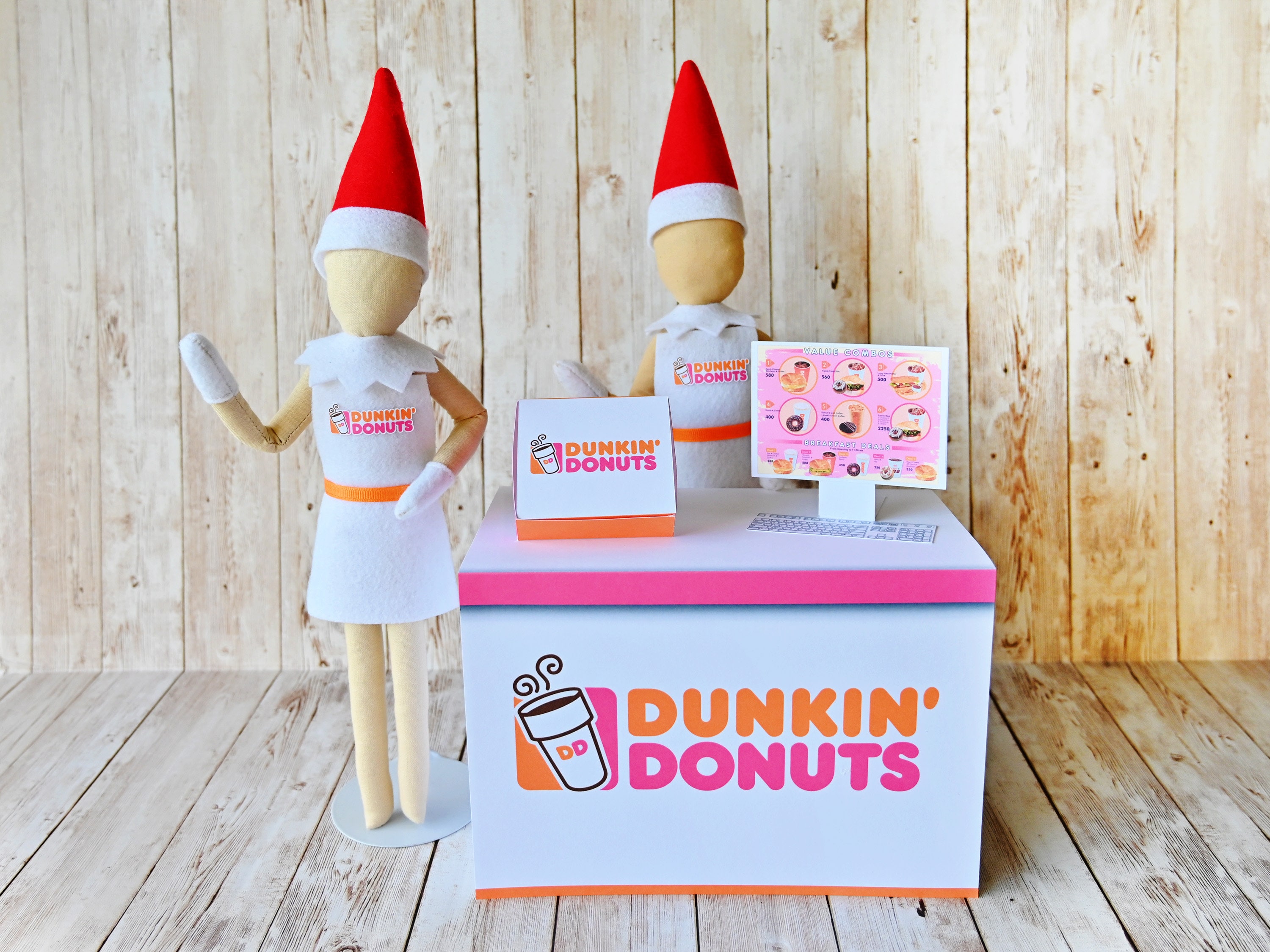 Dunkin Donuts Elf Display Prop Doll Costume Elf Clothes Etsy