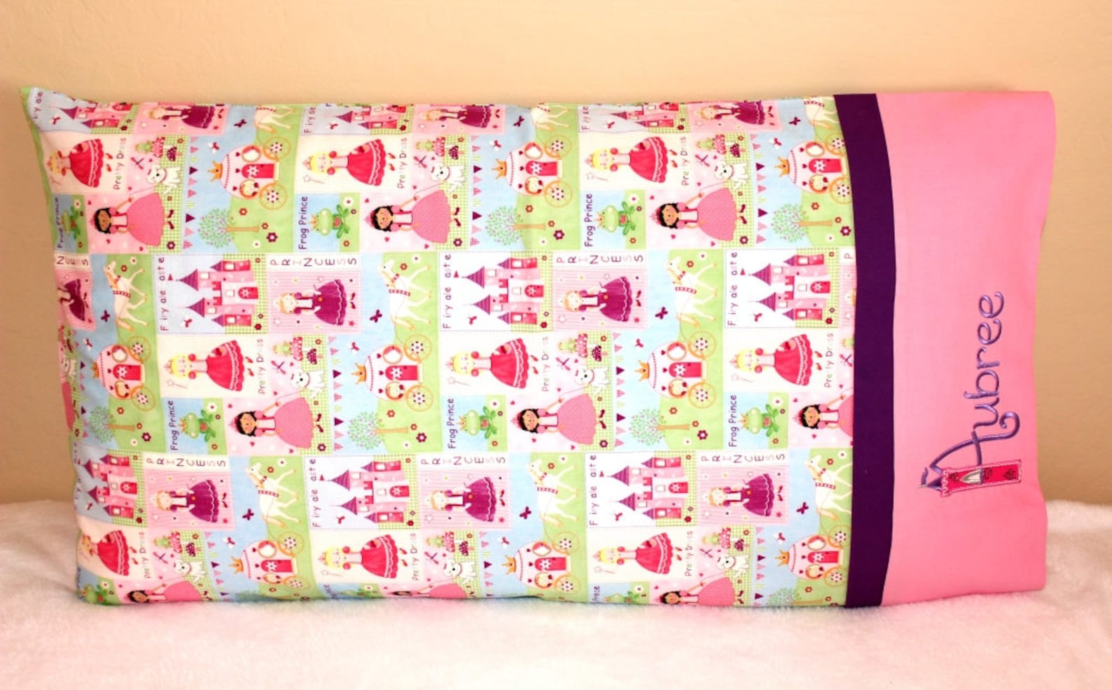 Standard/queen Size Personalized Pillow Case for Kids Etsy