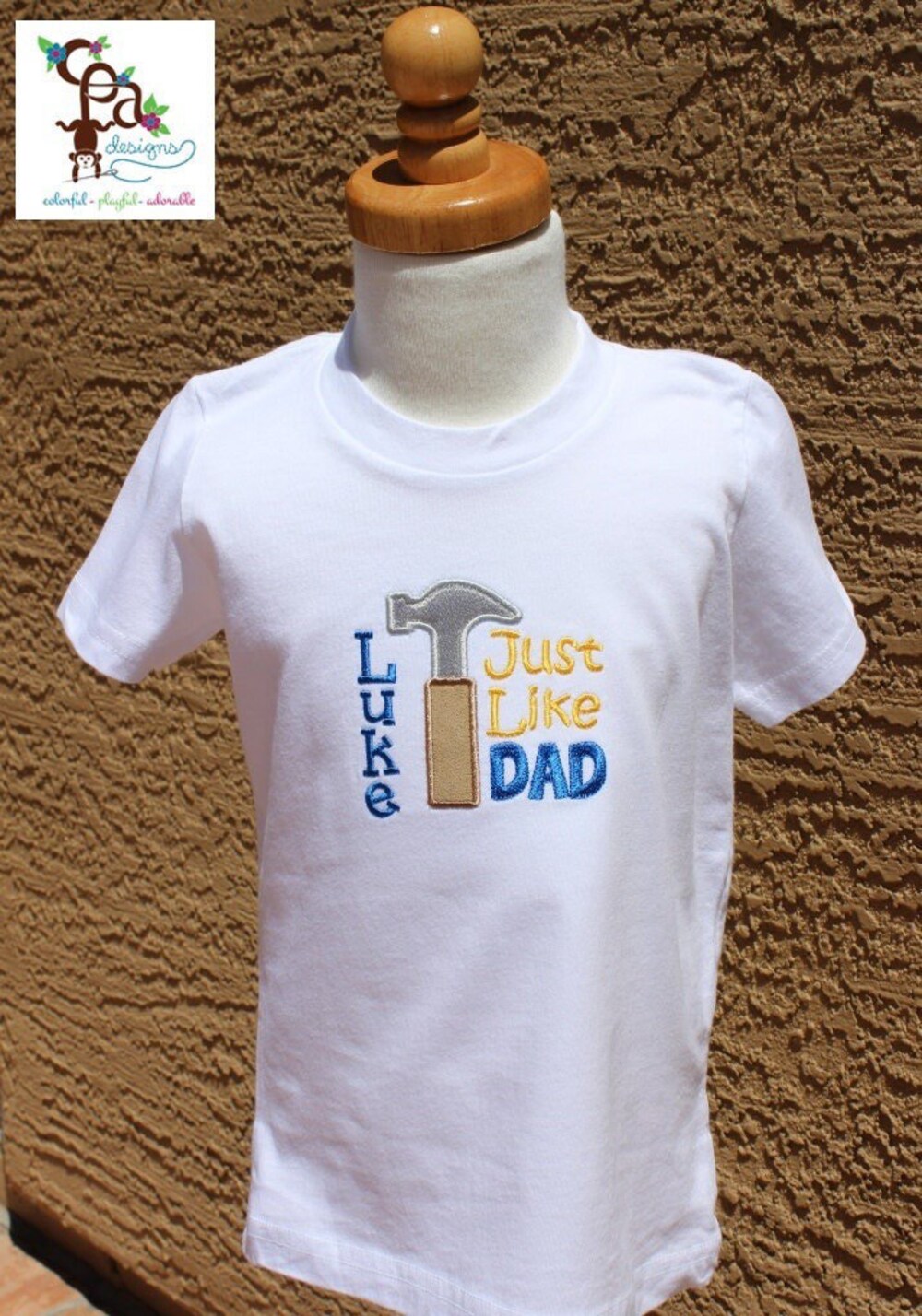 Father'S Day, 1St Father'S Day, Personalized Boy T-Shirt Or One Piece, Father'S Day Applique Design, Baby'S Clothing, Children'S Clothing Onlytee