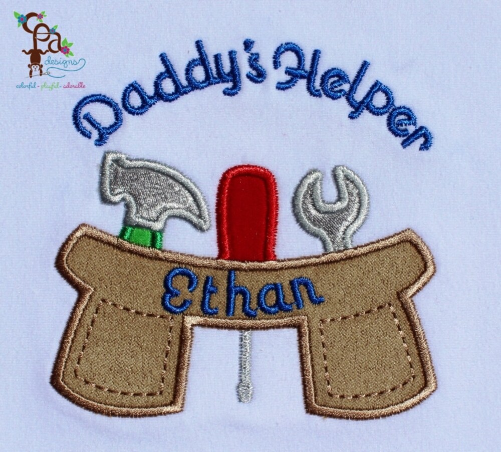 1St Father'S Day, Father'S Day, Personalized Boy T-Shirt Or One Piece, Father'S Day Applique Design, Baby'S Clothing, Children'S Clothing Onlytee