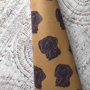 Dog gift wrap, dog lovers, Labrador gift wrap, Labrador, dog paper, purple paper, birthday paper, birthday gift wrap, dogs, dog, linocut image 6