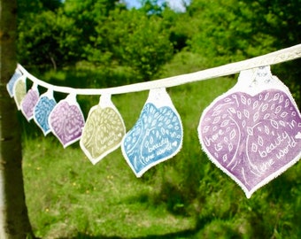 Wedding Bunting, Tree of Life, summer Bunting, Bunting, Love, Garden Bunting, Tree of Life Bunting, Garden Wedding, summer Wedding