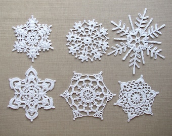 White snowflakes, Christmas decors, Xmas tree ornaments, Winter wedding decors, Garland motif
