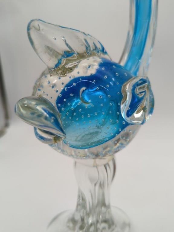 Picture of Blue Fish, Murano Fine Art Glass Sculpture, Vintage - Etsy