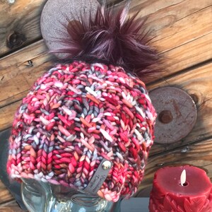 Luxury Beanie,  Adult Beanie, Wool Beanie, Beanie with Pom Pom, Hat, Knitted Hat, Wool Hat, Hat with Pom Pom