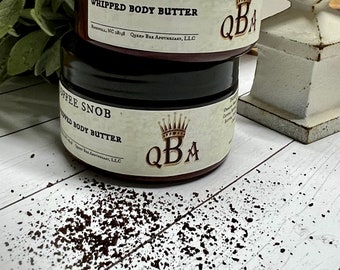 COFFEE SNOB • Whipped Body Butter | Natural Caffeine Body Butter | Whipped Shea + Coffee Butters