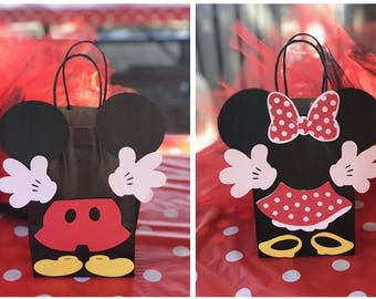 Mickey Mouse Candy Bags, Minnie Mouse candy bags, Mickey Mouse goody bags, Minnie Mouse goddy bags, Disney Candy Bags, Disney goody bags