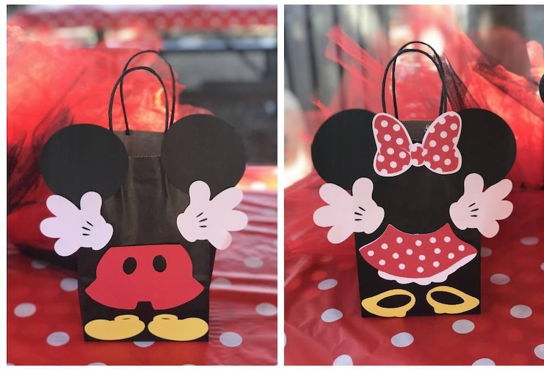 Mickey Mouse Candy Bags, Minnie Mouse Candy Bags, Mickey Mouse Goody