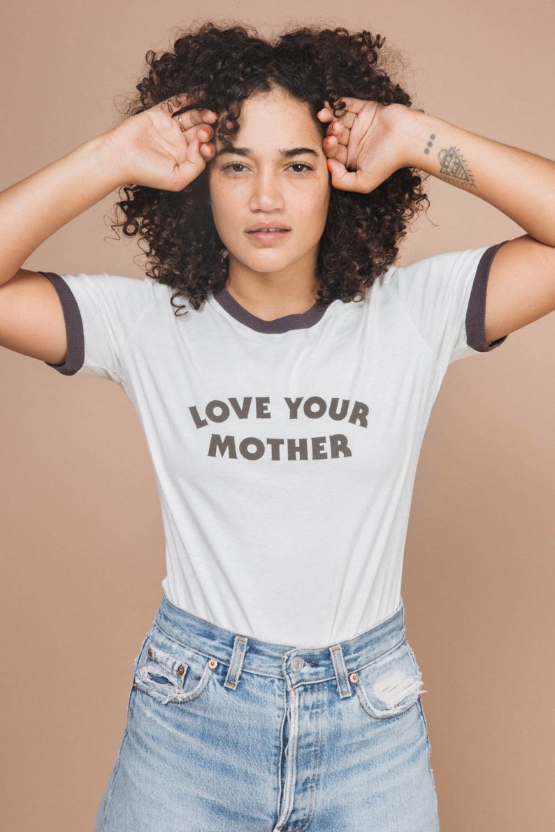 Love Your Mother Fitted Ringer image 1