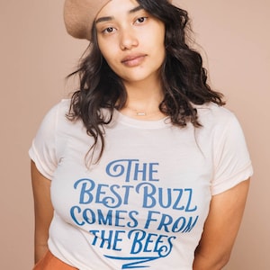 The Best Buzz Comes From The Bees Fitted Crewneck image 1