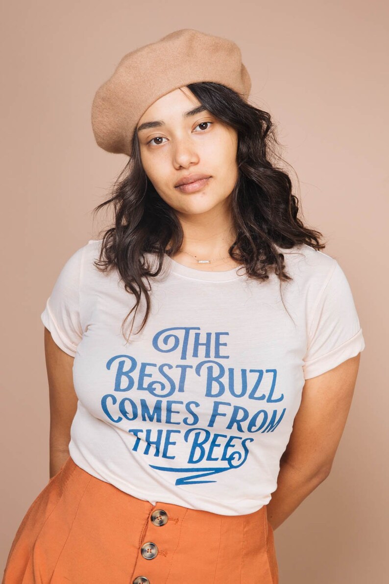 The Best Buzz Comes From The Bees Fitted Crewneck image 1