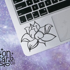 Lotus Flower (s1), Lotus Decal, Lotus Sticker, Yoga, Ohm, Peaceful, Laptop Stickers, Laptop Decal, Macbook Decal, Car Decal, Vinyl Decal