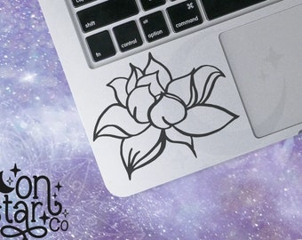 Lotus Flower (s1), Lotus Decal, Lotus Sticker, Yoga, Ohm, Peaceful, Laptop Stickers, Laptop Decal, Macbook Decal, Car Decal, Vinyl Decal