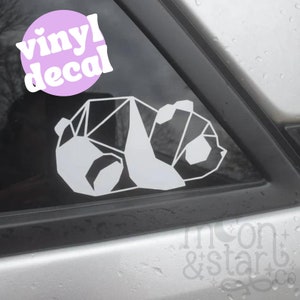 Panda, Panda Decal, Panda Sticker, Panda Laptop Sticker, Geo Panda, Laptop Stickers, Laptop Decal, Macbook Decal, Car Decal, Vinyl Decal