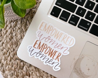 Empowered Women Empower Women Matte Sticker MacBook Laptop Sticker Journal Sticker Matte Sticker Feminism Sticker